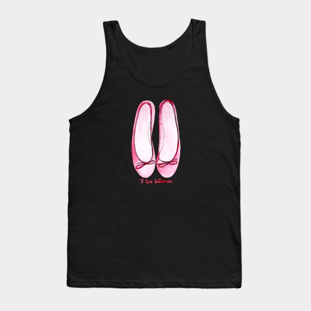 I Love Ballerinas Tank Top by jessicaguarnido